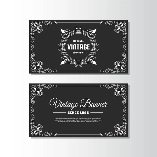 Vintage flyer fundo Design Template — Vetor de Stock