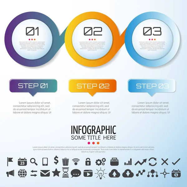 Info Grafik Design-Vorlage — Stockvektor