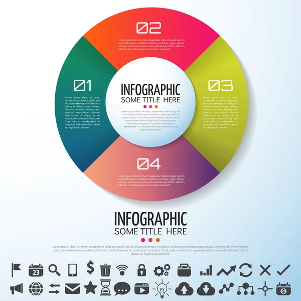 Info gráficos Plantilla de diseño — Archivo Imágenes Vectoriales