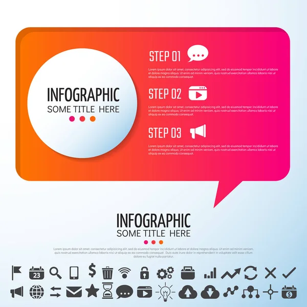 Info Grafik Design-Vorlage — Stockvektor