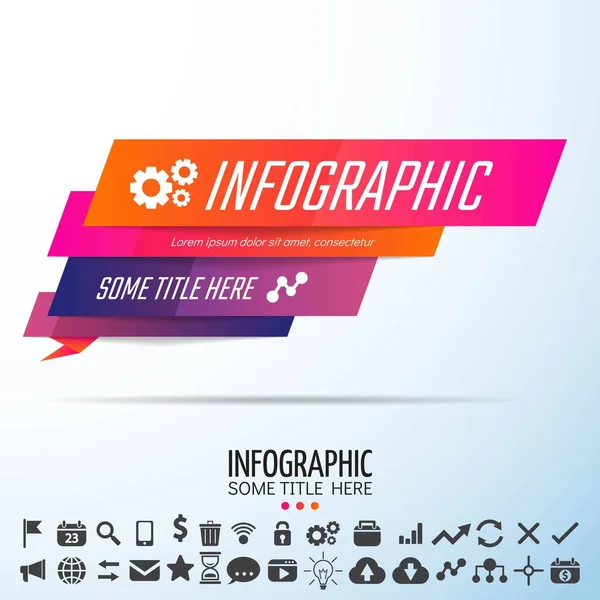 Geometric Infographics Design Template — Stock Vector