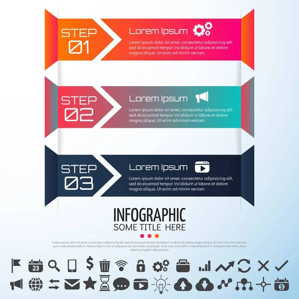 Pfeil-Infografik Design-Vorlage — Stockvektor