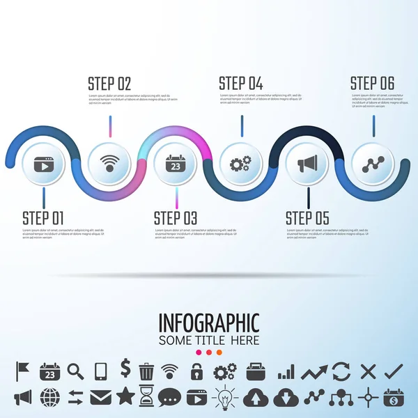 Шаблон инфографики — стоковый вектор