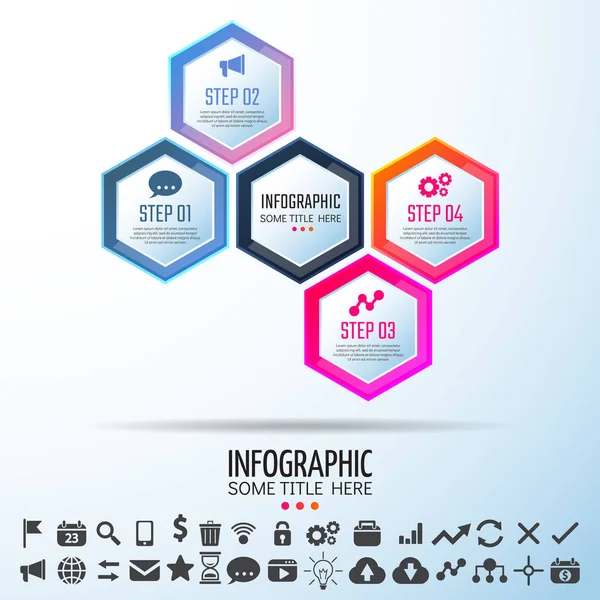 Plantilla de diseño infográfico — Archivo Imágenes Vectoriales