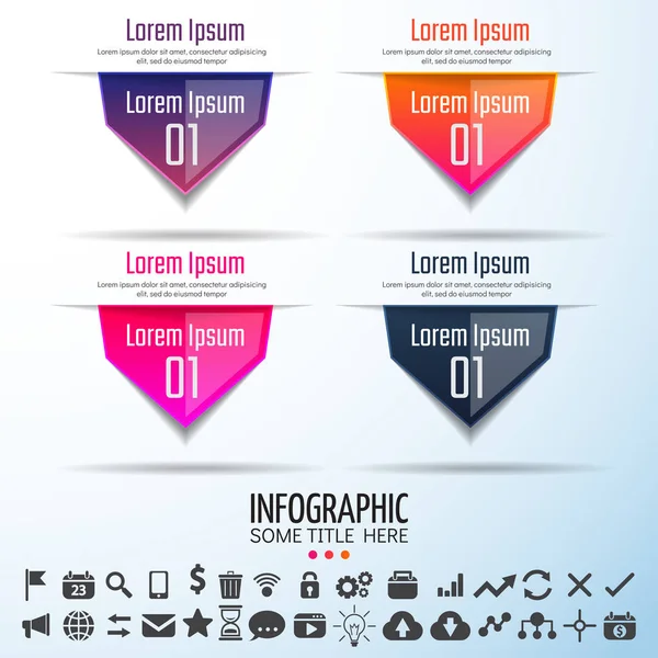 Design-Vorlage für Infografiken — Stockvektor