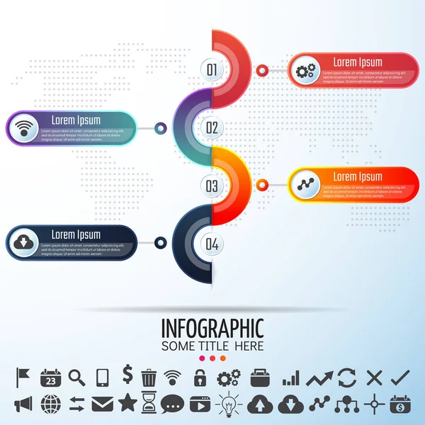 Infographics formgivningsmall — Stock vektor