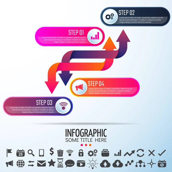 Šablona návrhu infografika — Stockový vektor