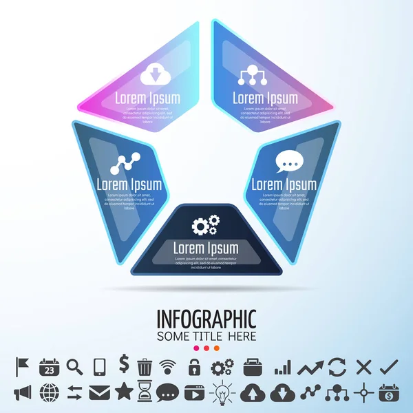 Design-Vorlage für Infografiken — Stockvektor