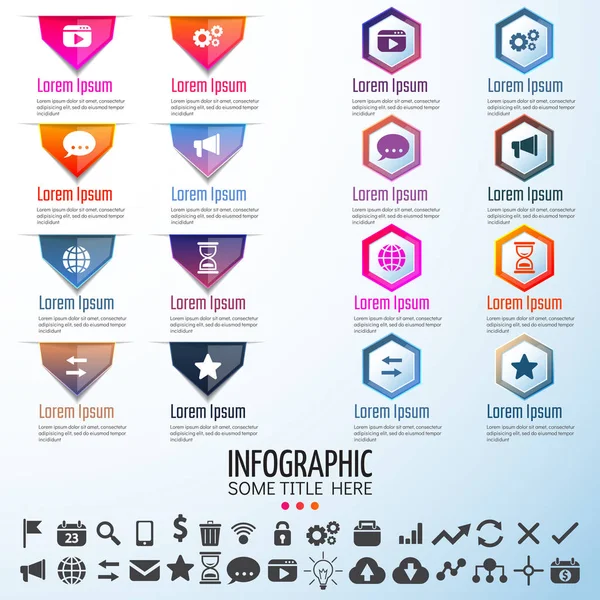 Design-Vorlage für Infografiken — Stockvektor