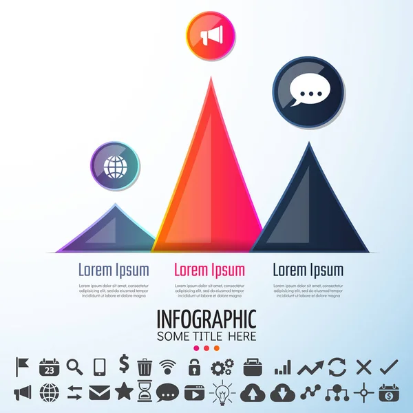 Design-Vorlage für Infografiken — Stockvektor