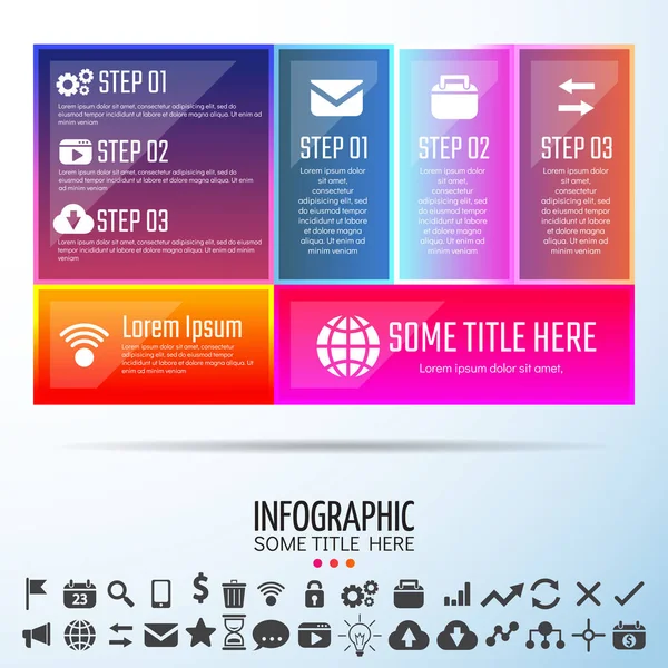 Infographics formgivningsmall — Stock vektor