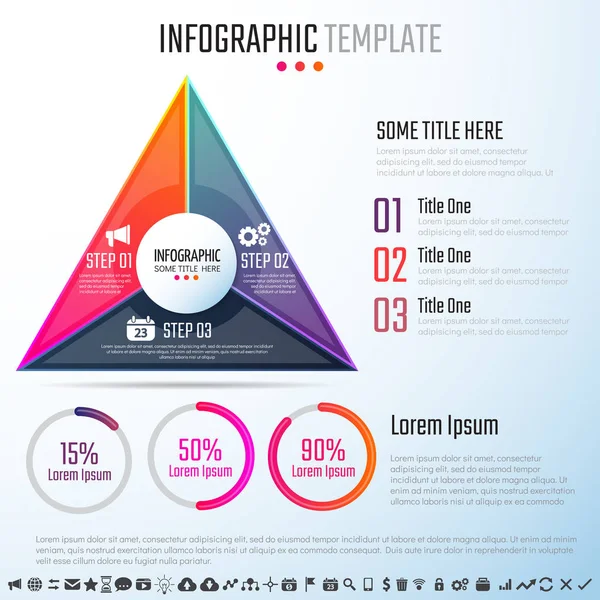 Design-Vorlage für Infografiken — Stockvektor