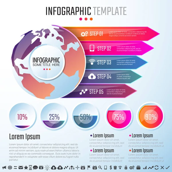 Infographics Design Template — Stock Vector