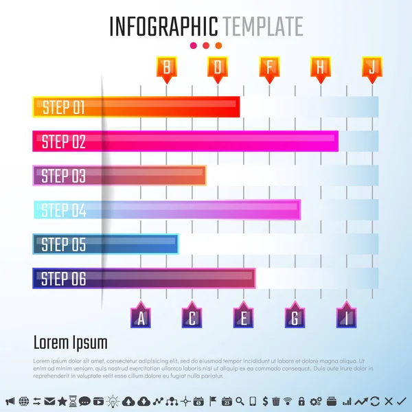 Design-Vorlage für Infografiken — Stockvektor