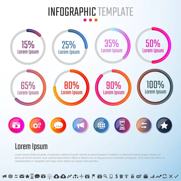 Infographics Design Template — Stock Vector