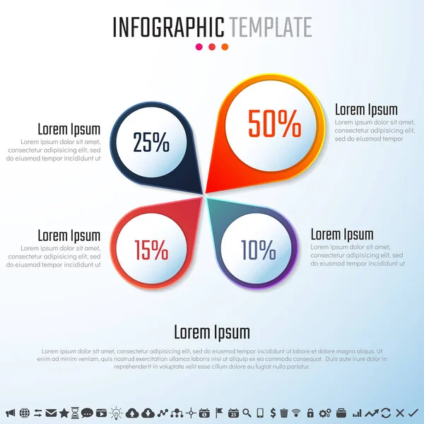 Infographics ontwerpsjabloon — Stockvector