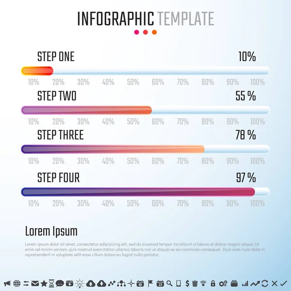 Plantilla de diseño infográfico — Archivo Imágenes Vectoriales