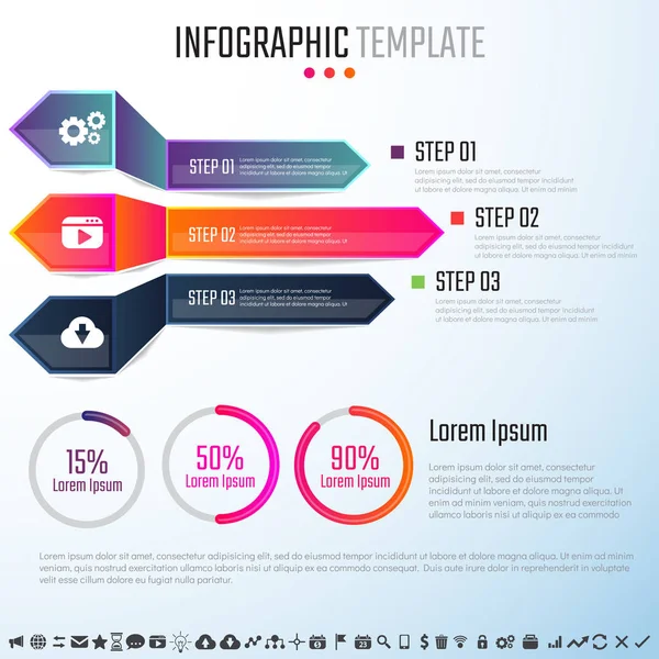 Plantilla de diseño infográfico — Archivo Imágenes Vectoriales