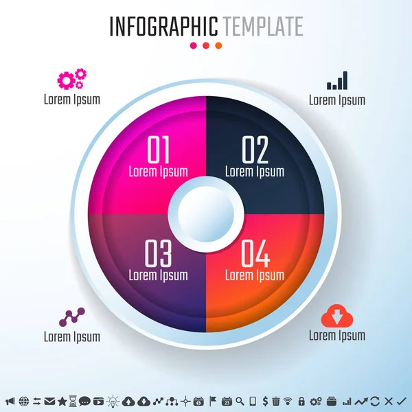 Infographics Design Template — Stock Vector