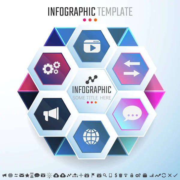 Design-Vorlage für Infografiken — Stockvektor