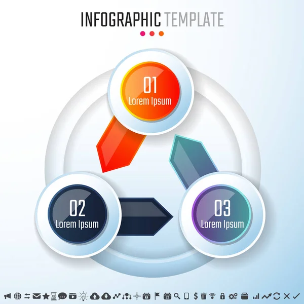 Design-Vorlage für Infografiken — Stockvektor