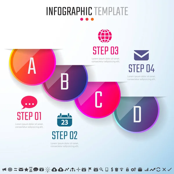 Infographics Design Template — Stock Vector