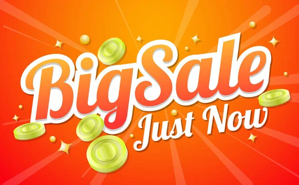 Big sale template banner Vector background — Stock Vector