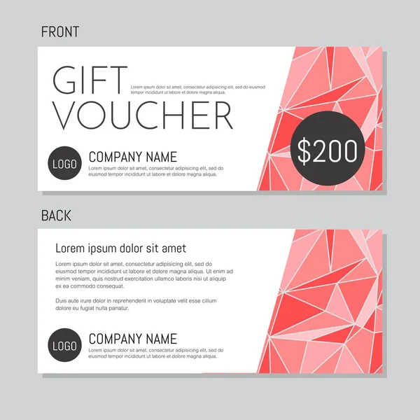 Hediye çeki vektör arka plan