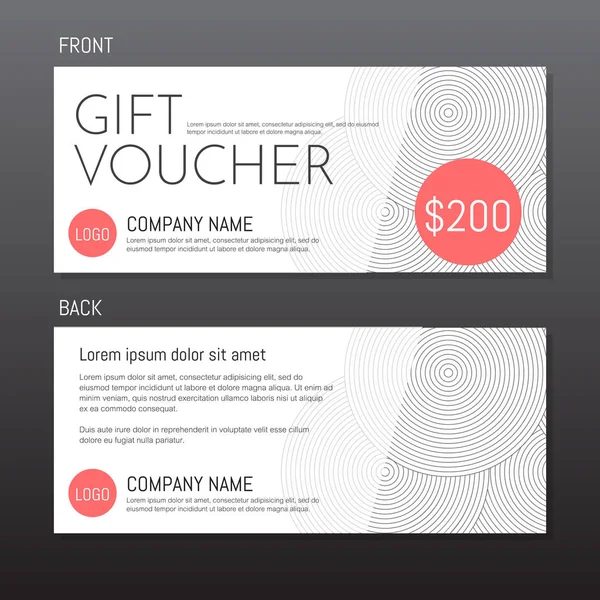 Hediye çeki vektör arka plan