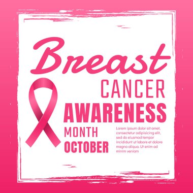 Meme Kanseri Bilinçlendirme vektör arka plan