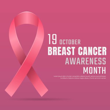 Meme Kanseri Bilinçlendirme vektör arka plan