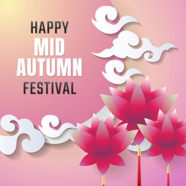 Orta Sonbahar Festivali vektör arka plan