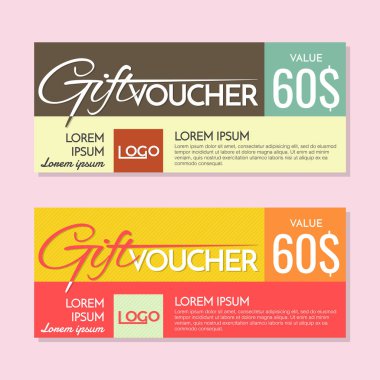 Hediye çeki vektör arka plan afiş için