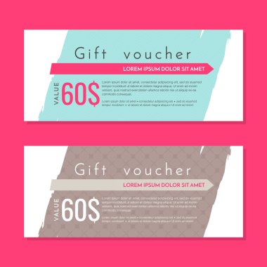 Hediye çeki vektör arka plan afiş için