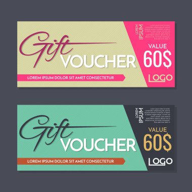 Hediye çeki vektör arka plan afiş için