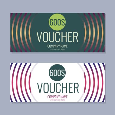 Hediye çeki vektör arka plan afiş için