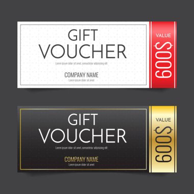 Hediye çeki vektör arka plan afiş için