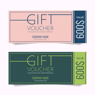 Hediye çeki vektör arka plan afiş için