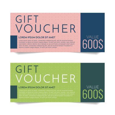 Hediye çeki vektör arka plan afiş için