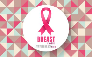 Meme Kanseri Bilinçlendirme vektör arka plan