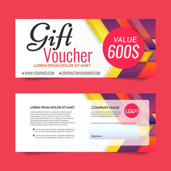 Hediye çeki vektör arka plan afiş için