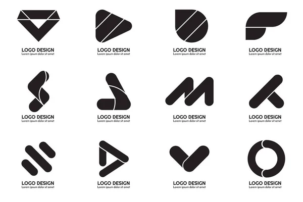 Modern en az vektör Logo afiş için — Stok Vektör