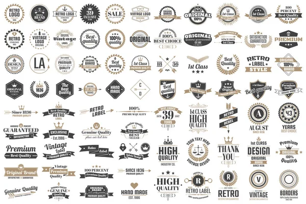 Vintage Retro vektör Logo afiş, poster, afiş için