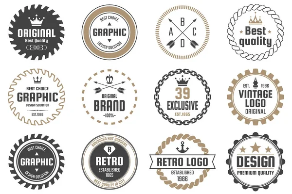 Vintage Retro vektör Logo afiş, poster, afiş için