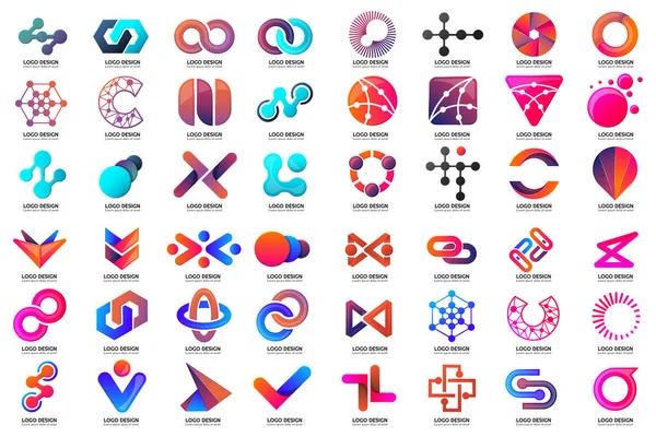 Modern en az vektör Logo afiş, poster, afiş için