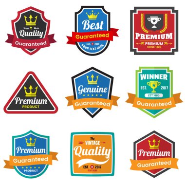 Vintage Retro vektör Logo afiş, poster, afiş için