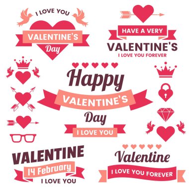 Sevgililer şablon afiş vektör arka plan afiş, poster, afiş için