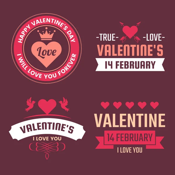 Banner Plantilla San Valentín Fondo Vectorial Para Pancarta Póster Volante — Vector de stock