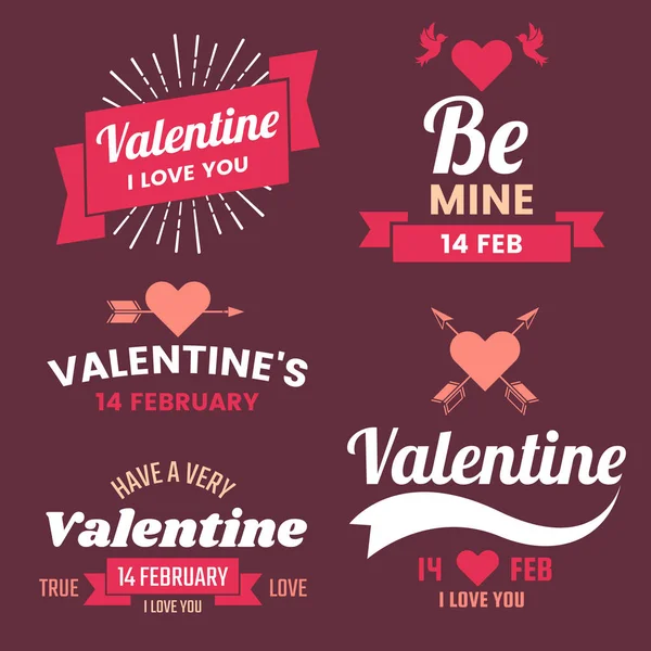 Banner Plantilla San Valentín Fondo Vectorial Para Pancarta Póster Volante — Vector de stock