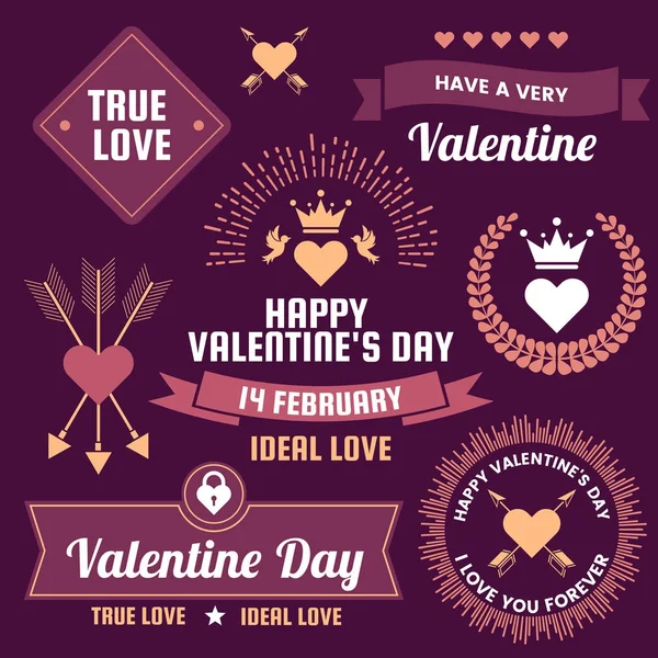 Valentine Achtergrond Van Een Banner Vector Van Het Sjabloon Voor — Stockvector